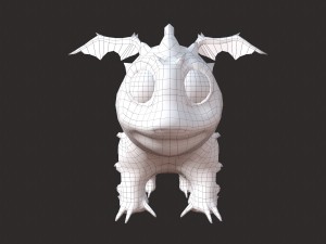 rigged dragon Modelo 3D