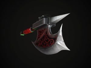 blood axe low poly 3D Модель