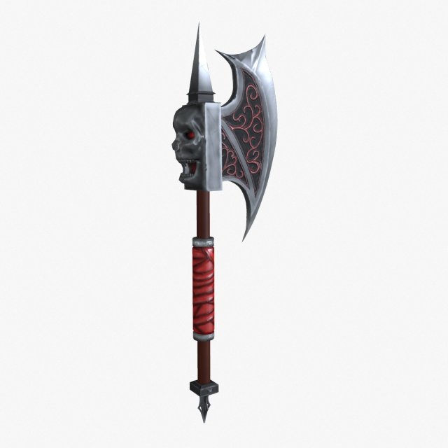 blood axe low poly 3D Модель .c4d .max .obj .3ds .fbx .stl .blend 