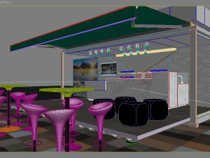 container cafe 3D Model