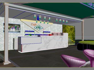 container cafe 3D Model