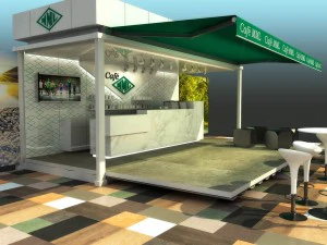 container cafe 3D Model
