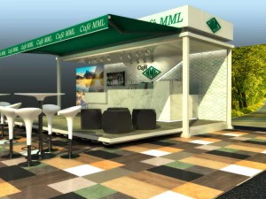container cafe 3D Model