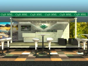 container cafe 3D Model