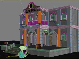 b&acirc;timent de Shanghai des ann&eacute;es 1950 Modèle 3D