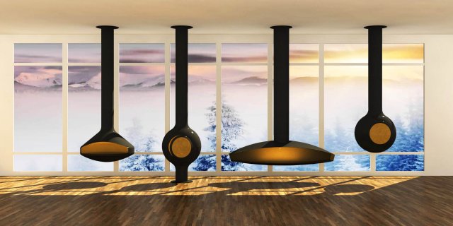 bundle focus fireplace Modelo 3D .c4d .max .obj .3ds .fbx .stl .blend 