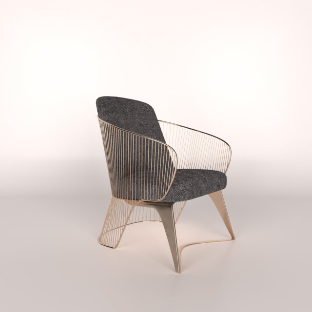 wire chair 3D मॉडल .c4d .max .obj .3ds .fbx .stl .blend 