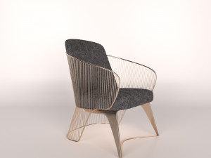 wire chair 3D मॉडल