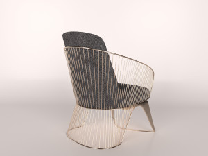 wire chair 3D मॉडल