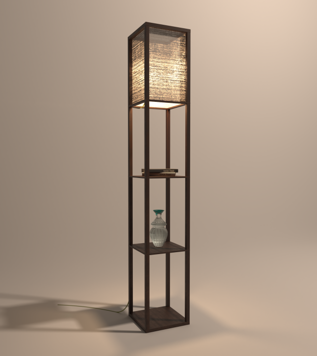 decorative shelf lamp 3Dモデル .c4d .max .obj .3ds .fbx .stl .blend 