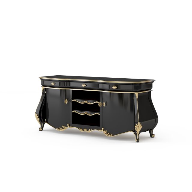 tv stand 3D Модель .c4d .max .obj .3ds .fbx .stl .blend 