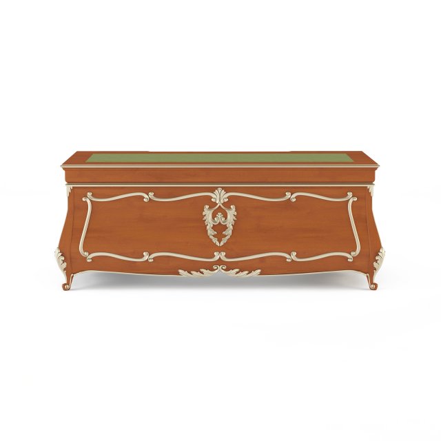 writing desk Modelo 3D .c4d .max .obj .3ds .fbx .stl .blend 
