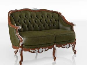 местный диван 3D Модель