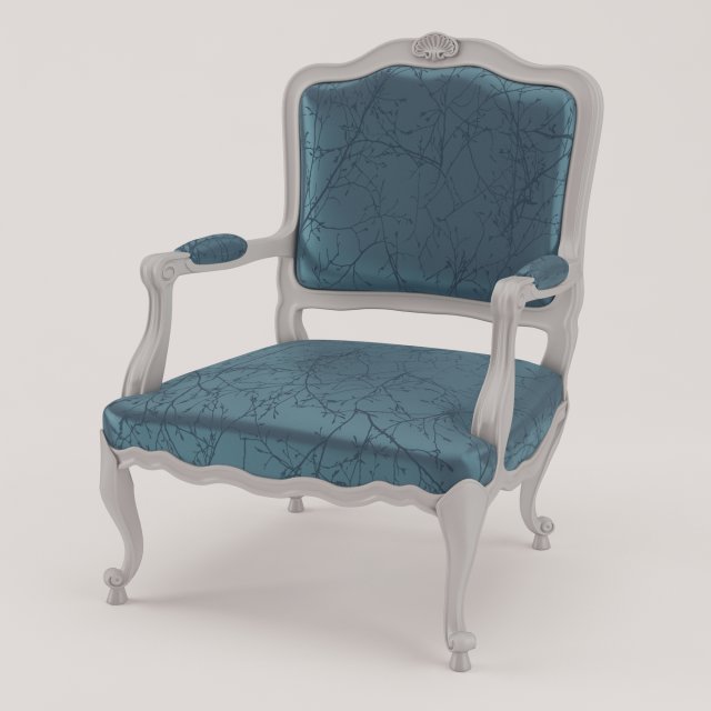 armchair 3D Model .c4d .max .obj .3ds .fbx .stl .blend 
