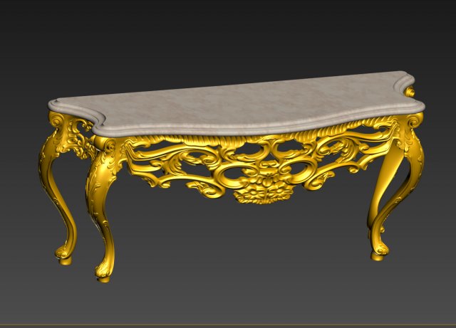 console table 3D Model .c4d .max .obj .3ds .fbx .stl .blend 