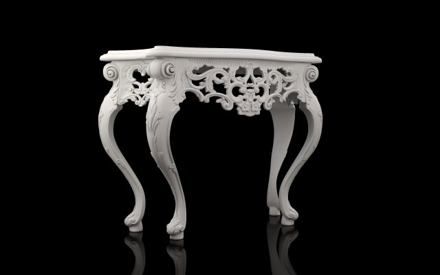 console table 3D Модель .c4d .max .obj .3ds .fbx .stl .blend 