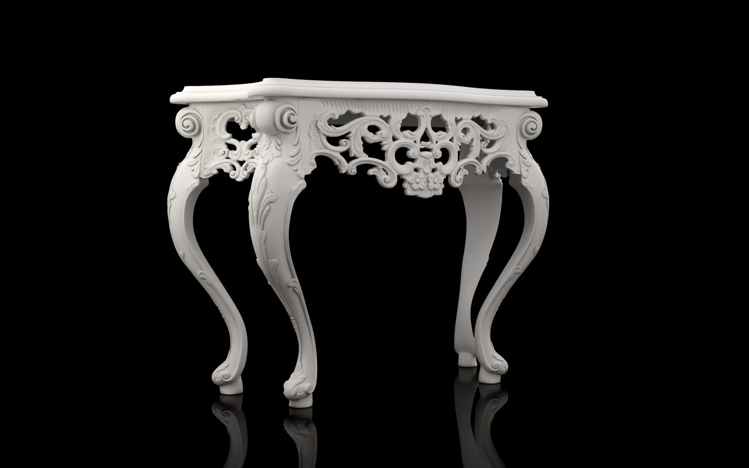 console table 3D Model .c4d .max .obj .3ds .fbx .stl .blend 