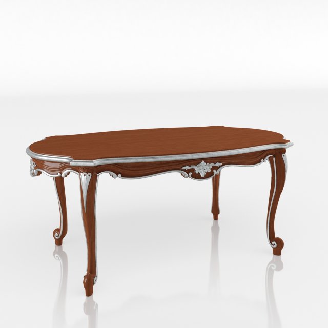 small ovale table Model 3D .c4d .max .obj .3ds .fbx .stl .blend 