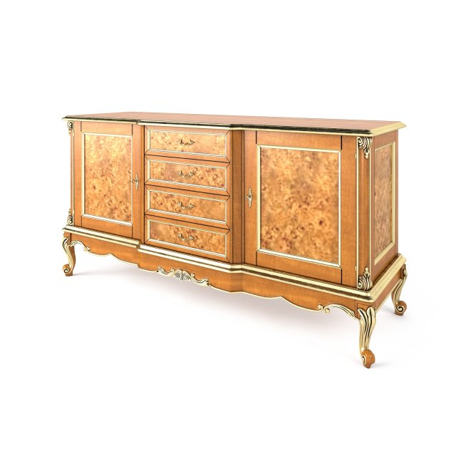 sideboard Modello 3D .c4d .max .obj .3ds .fbx .stl .blend 