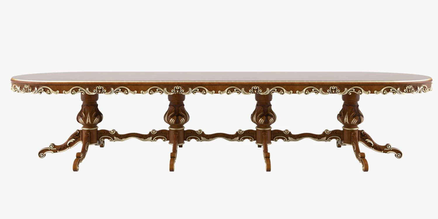 oval table 3D Model .c4d .max .obj .3ds .fbx .stl .blend