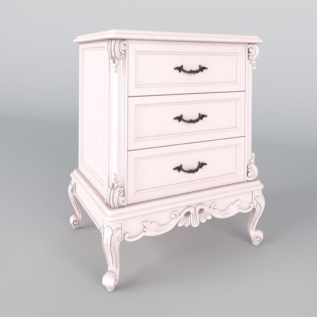 bedside table Modèle 3D .c4d .max .obj .3ds .fbx .stl .blend 