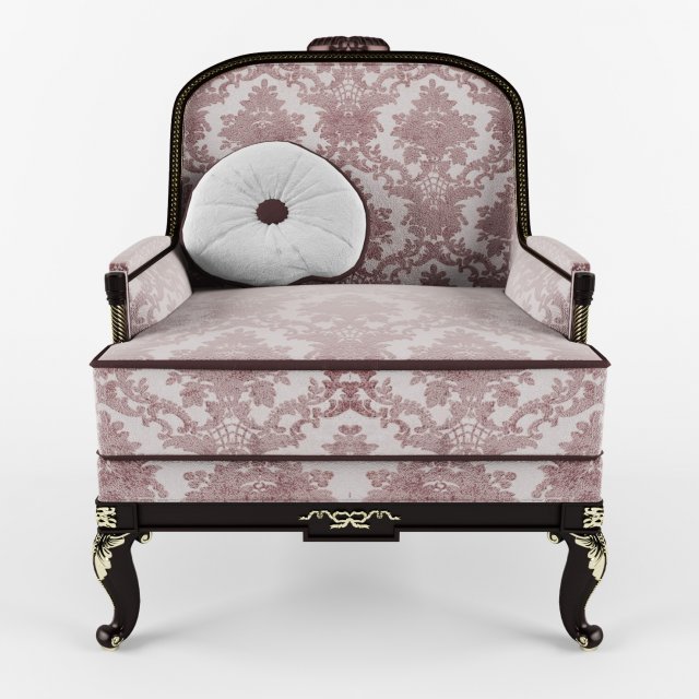 armchair 3D Модель .c4d .max .obj .3ds .fbx .stl .blend 