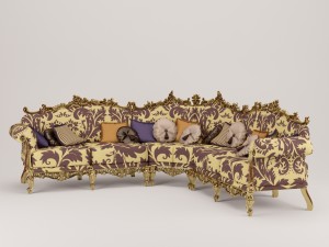 corner sofa Model 3D