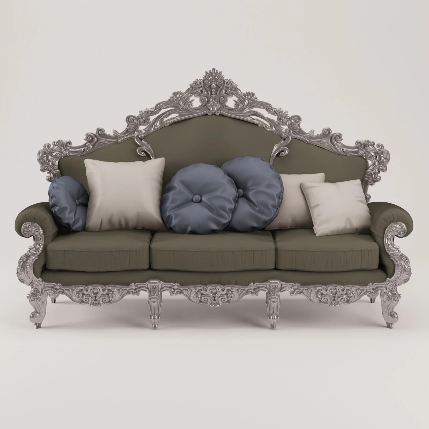 luxury sofa 3D Model .c4d .max .obj .3ds .fbx .stl .blend 