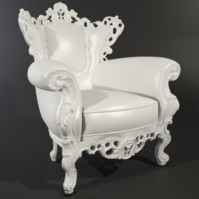 armchair 3D 模型 .c4d .max .obj .3ds .fbx .stl .blend 