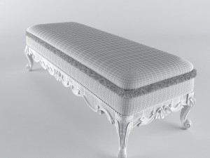 bed bench 3D 모델