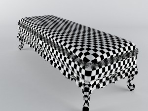 bed bench 3D 모델