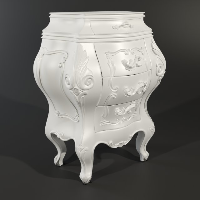 bedsidetable Model 3D .c4d .max .obj .3ds .fbx .stl .blend 