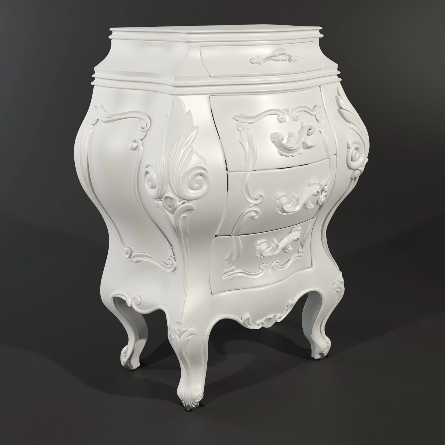 bedsidetable 3D Model .c4d .max .obj .3ds .fbx .stl .blend 