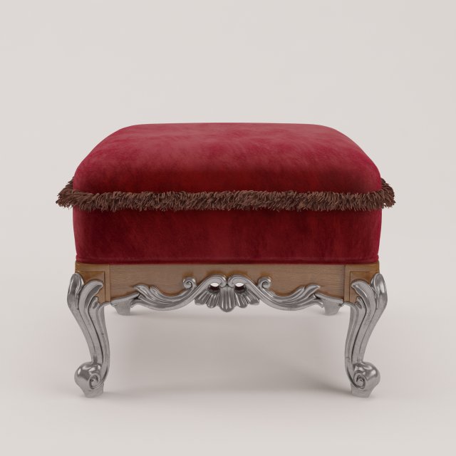 pouf 3D Model .c4d .max .obj .3ds .fbx .stl .blend 