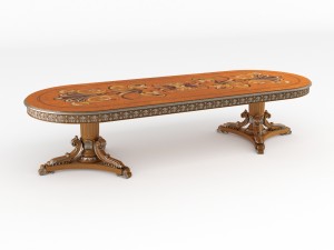 oval table 3D Model