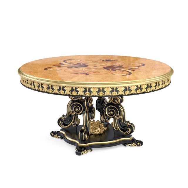 round table Modelo 3D .c4d .max .obj .3ds .fbx .stl .blend 