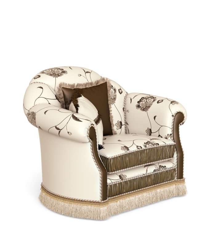 armchair Model 3D .c4d .max .obj .3ds .fbx .stl .blend 
