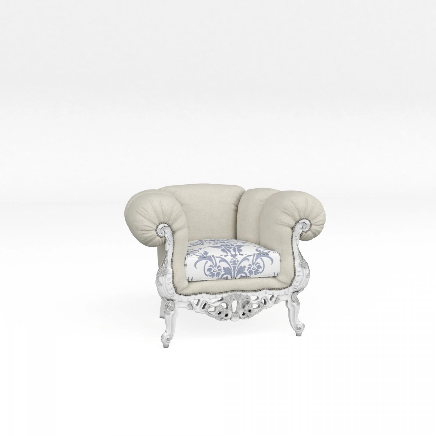 armchair 3D Model .c4d .max .obj .3ds .fbx .stl .blend 