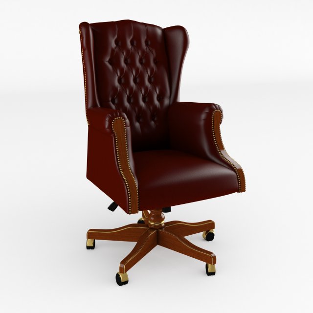 swivel armchair 3D Модель .c4d .max .obj .3ds .fbx .stl .blend 