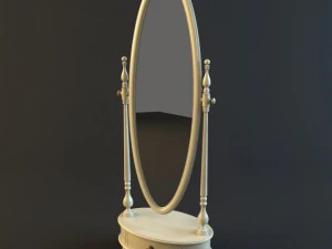 owalne lustro Model 3D