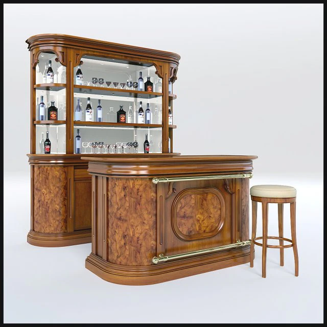 bar 3D Model .c4d .max .obj .3ds .fbx .stl .blend 