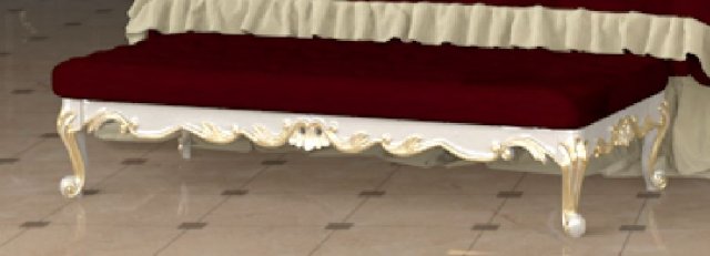 bed bench Model 3D .c4d .max .obj .3ds .fbx .stl .blend 