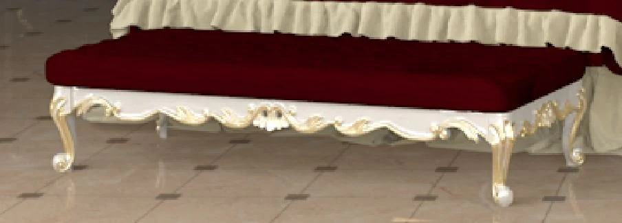 bed bench 3D Model .c4d .max .obj .3ds .fbx .stl .blend