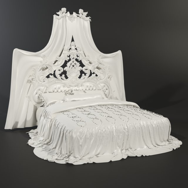 bedroom 3D Model .c4d .max .obj .3ds .fbx .stl .blend 