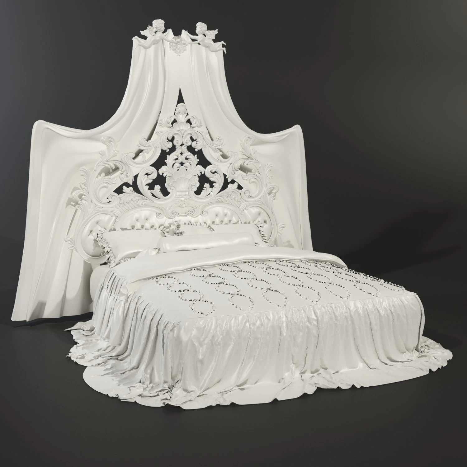bedroom 3D Model .c4d .max .obj .3ds .fbx .stl .blend