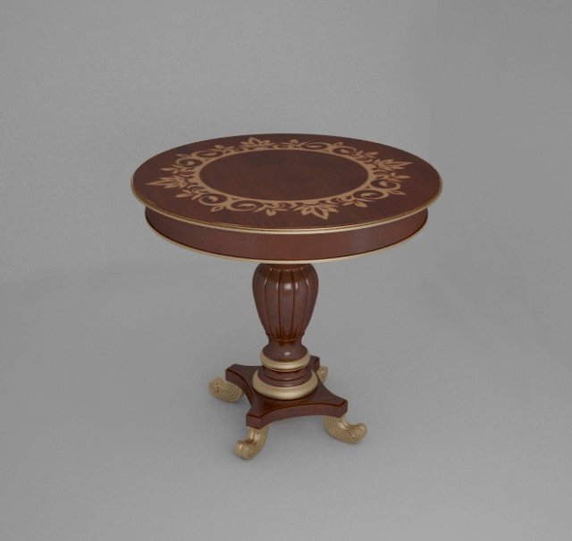 round coffee table 3D-Modell .c4d .max .obj .3ds .fbx .stl .blend 