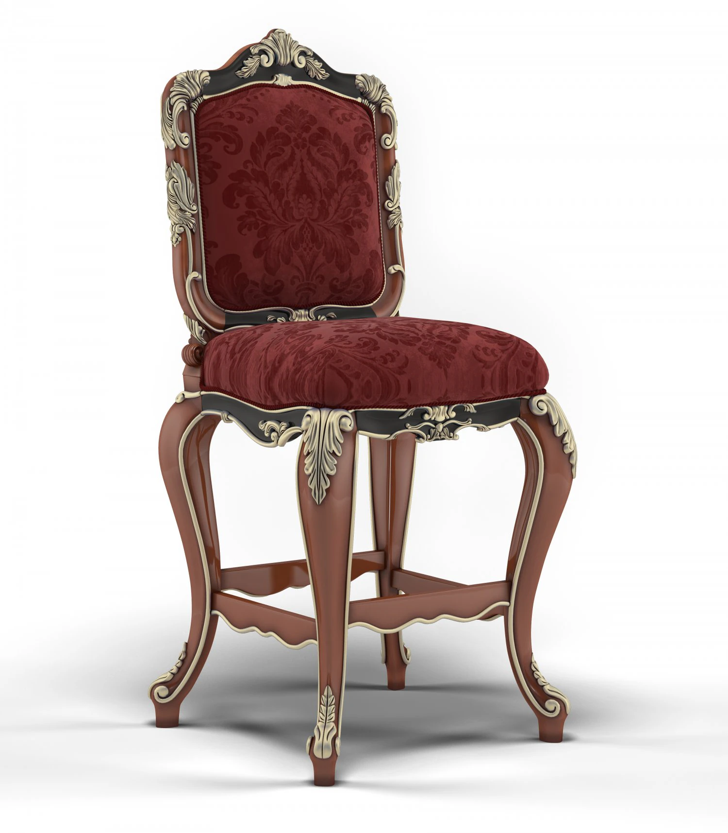 stool deluxe 3D Model .c4d .max .obj .3ds .fbx .stl .blend