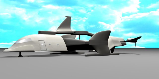 airplane prototype paa 02 Modelo 3D .c4d .max .obj .3ds .fbx .stl .blend 