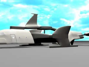 airplane prototype paa 02 Modèle 3D