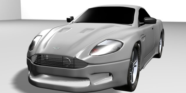 aston martin db9 coupe 3D Модель .c4d .max .obj .3ds .fbx .stl .blend 